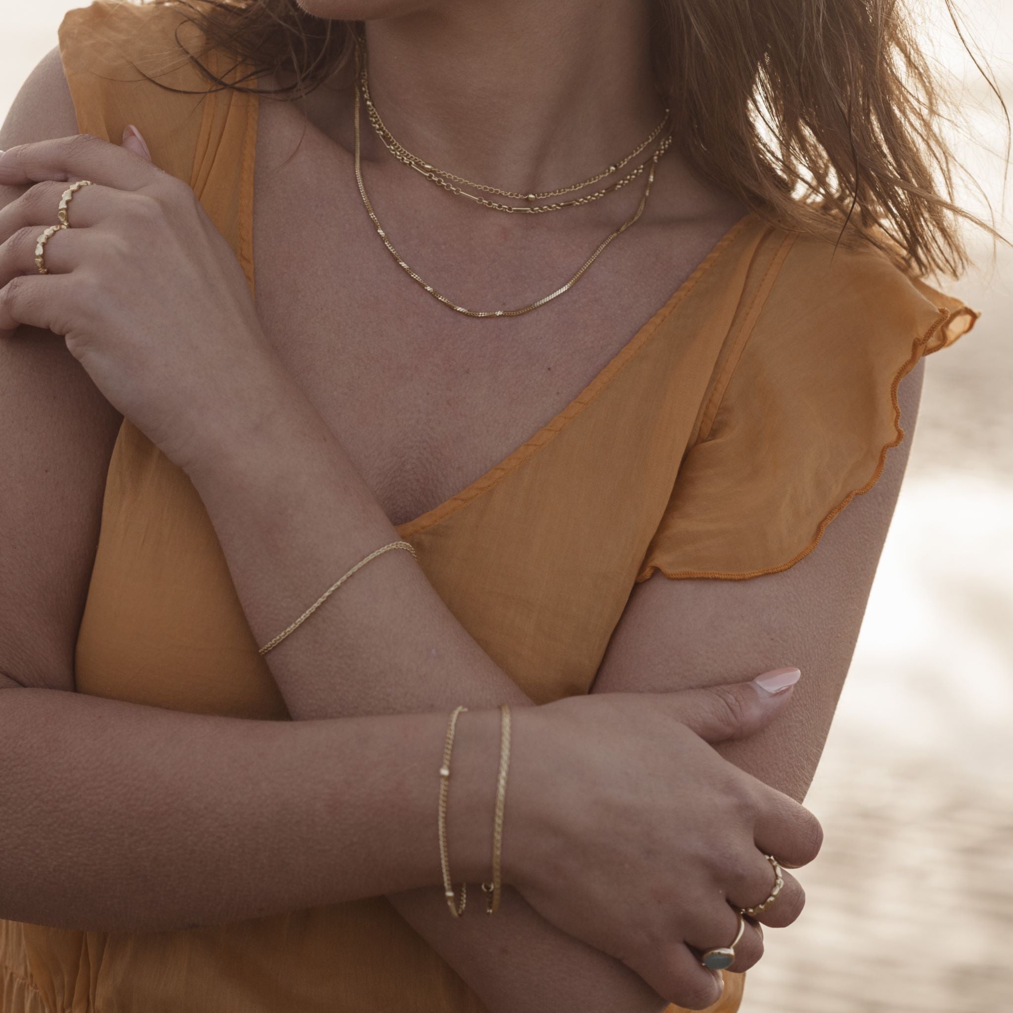 Maldives chain bracelet - Gold Brass collection