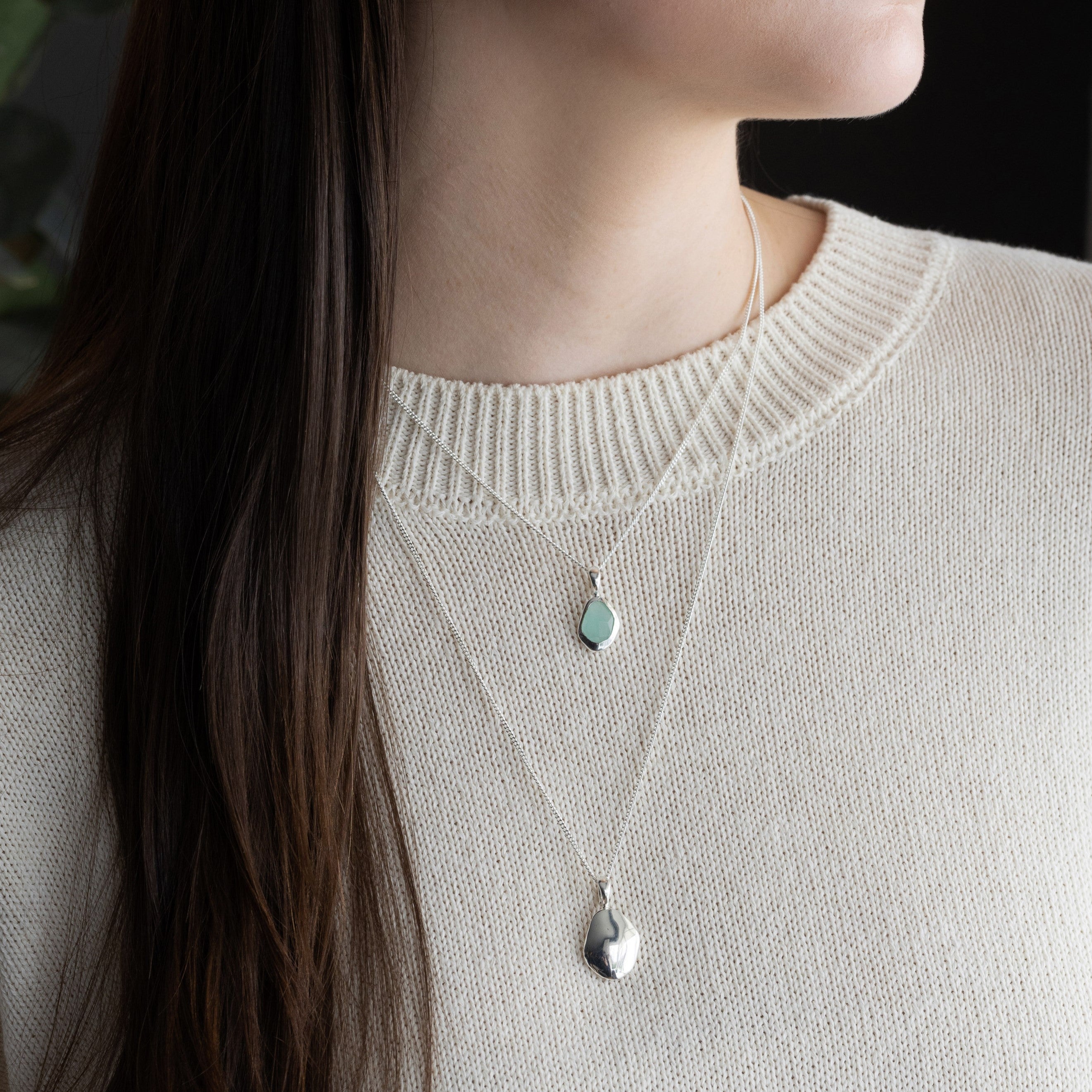 Pendant features a sparkling, handcut natural gemstone and is crafted from sterling silver or 18ct gold vermeil.