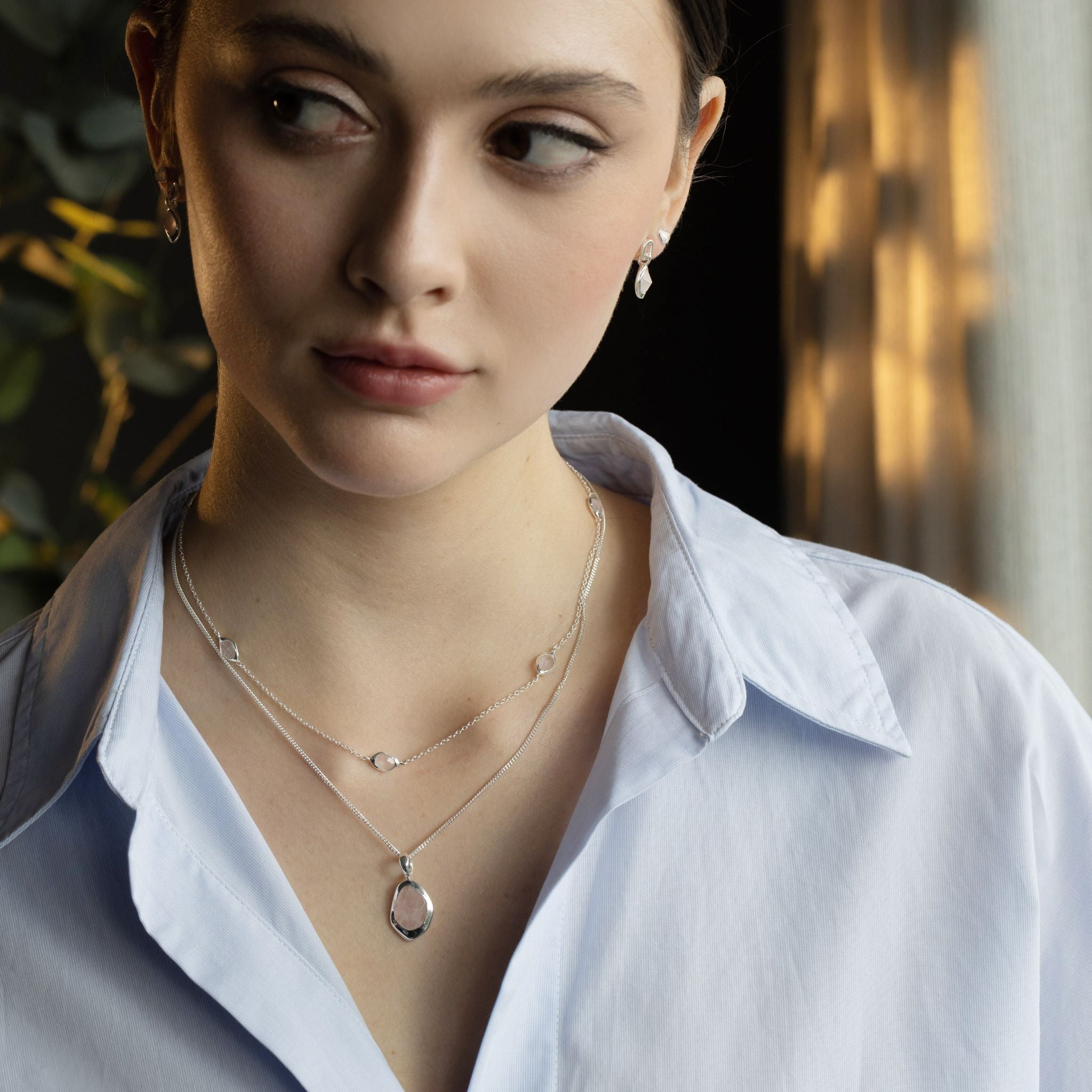 Pendant features a sparkling, handcut natural gemstone and is crafted from sterling silver or 18ct gold vermeil.