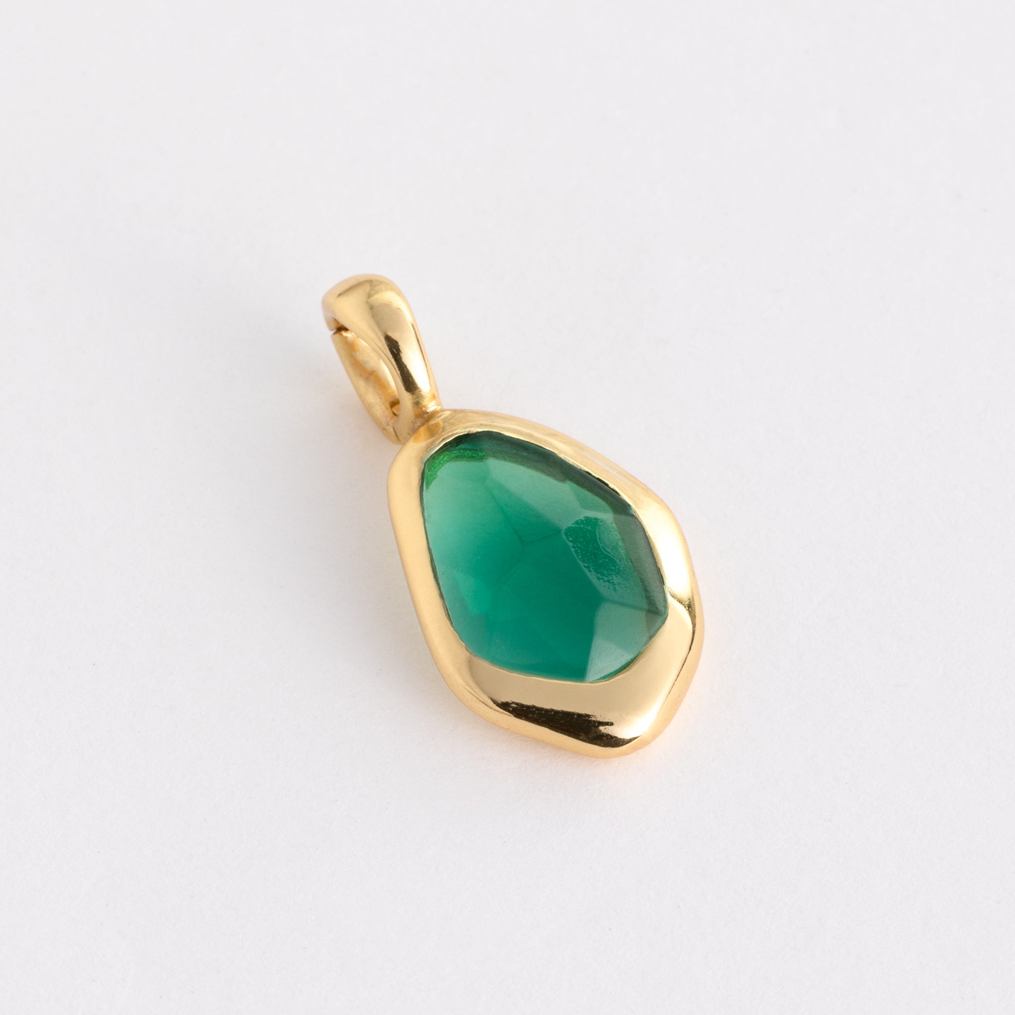 Charm features a sparkling, handcut natural gemstone and is crafted from sterling silver or 18ct gold vermeil.