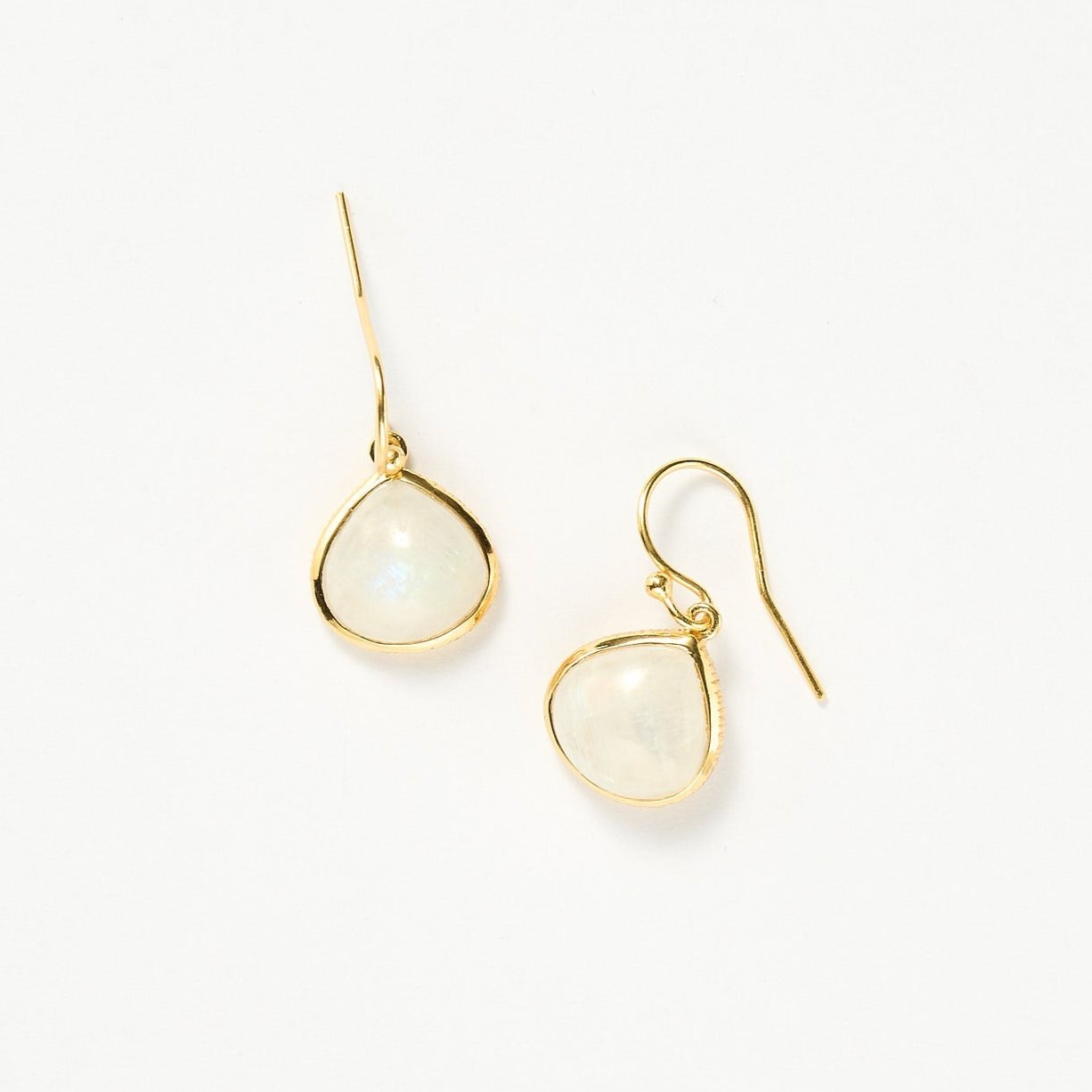 Maldives earrings - Moonstone, Gold 