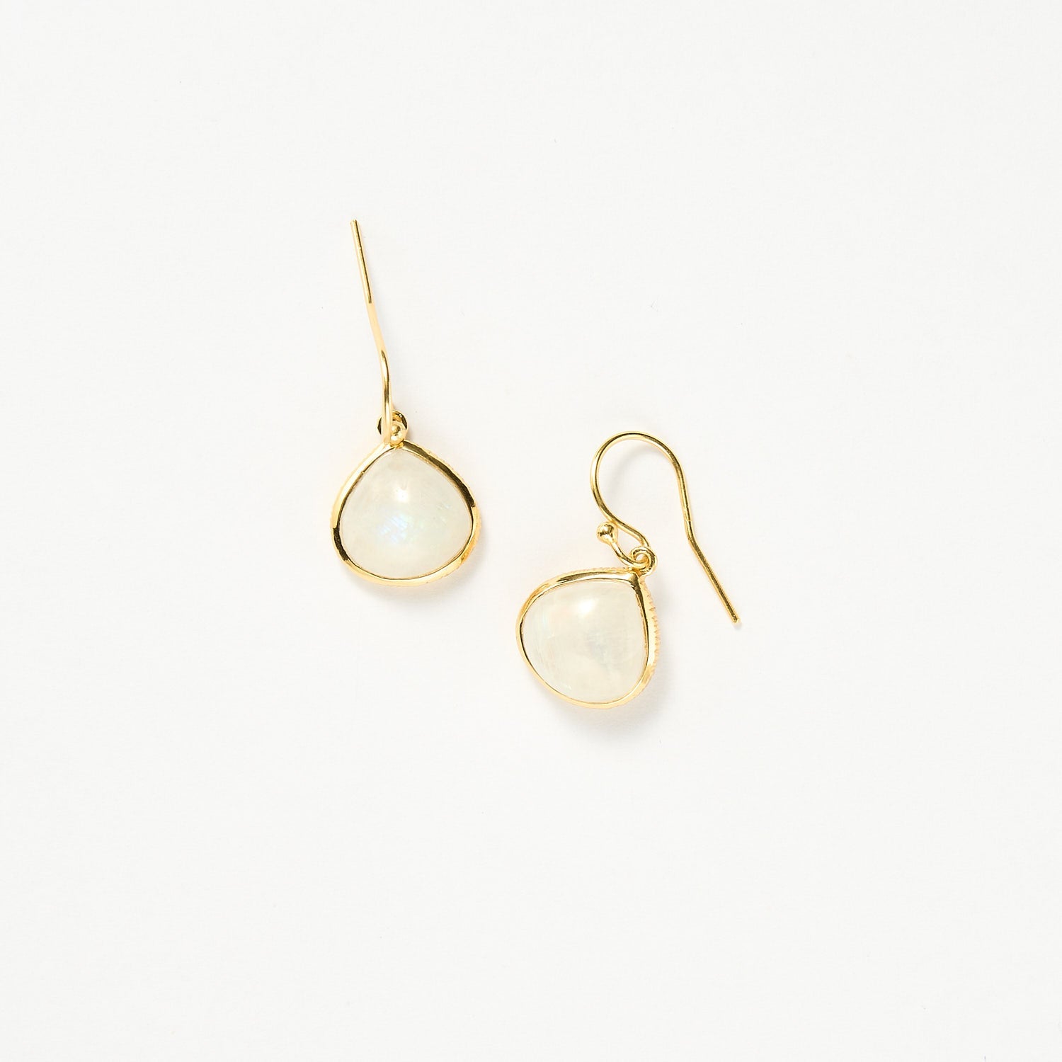 Maldives earrings - Moonstone, Gold 