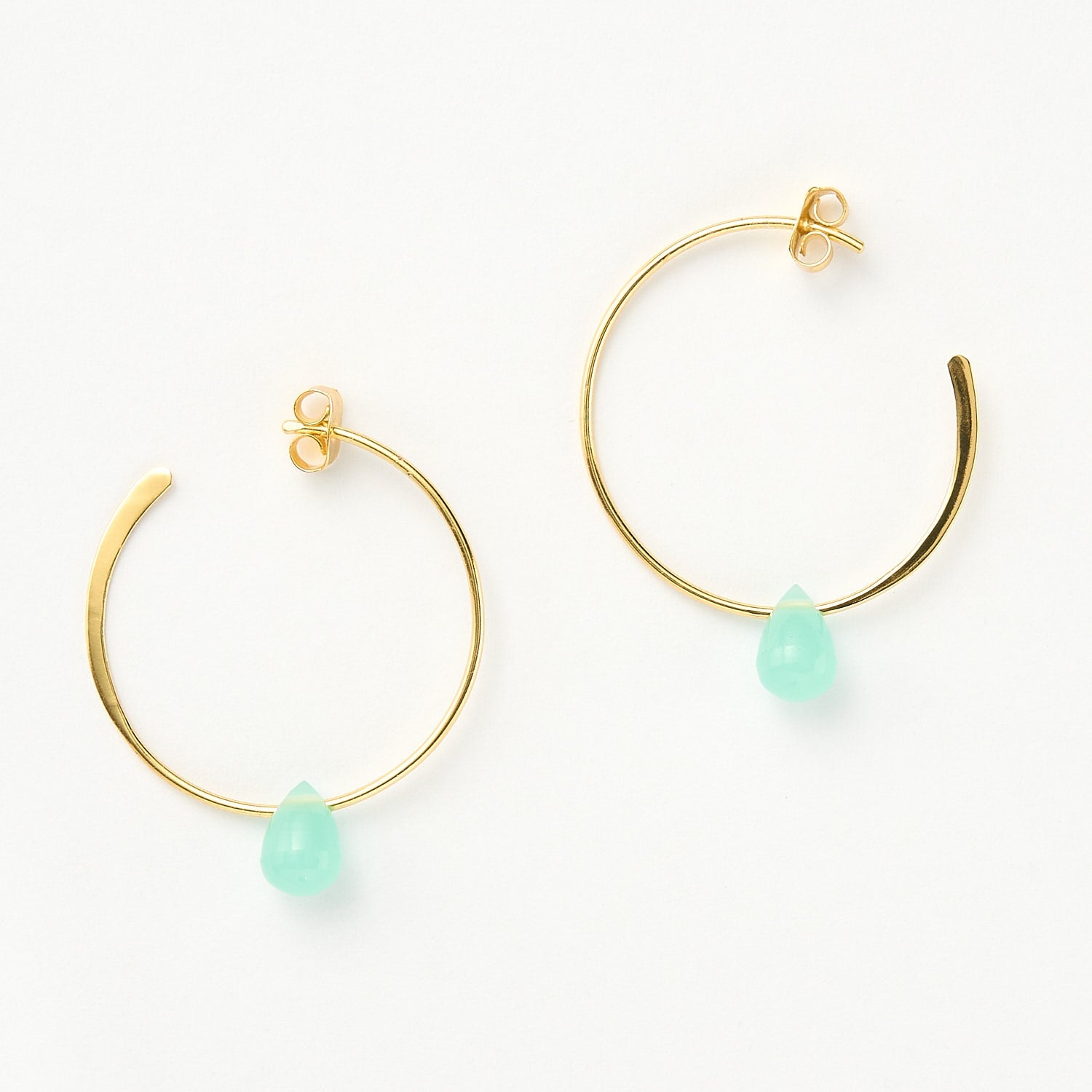 Koh Tao hoops - Aqua, Gold 