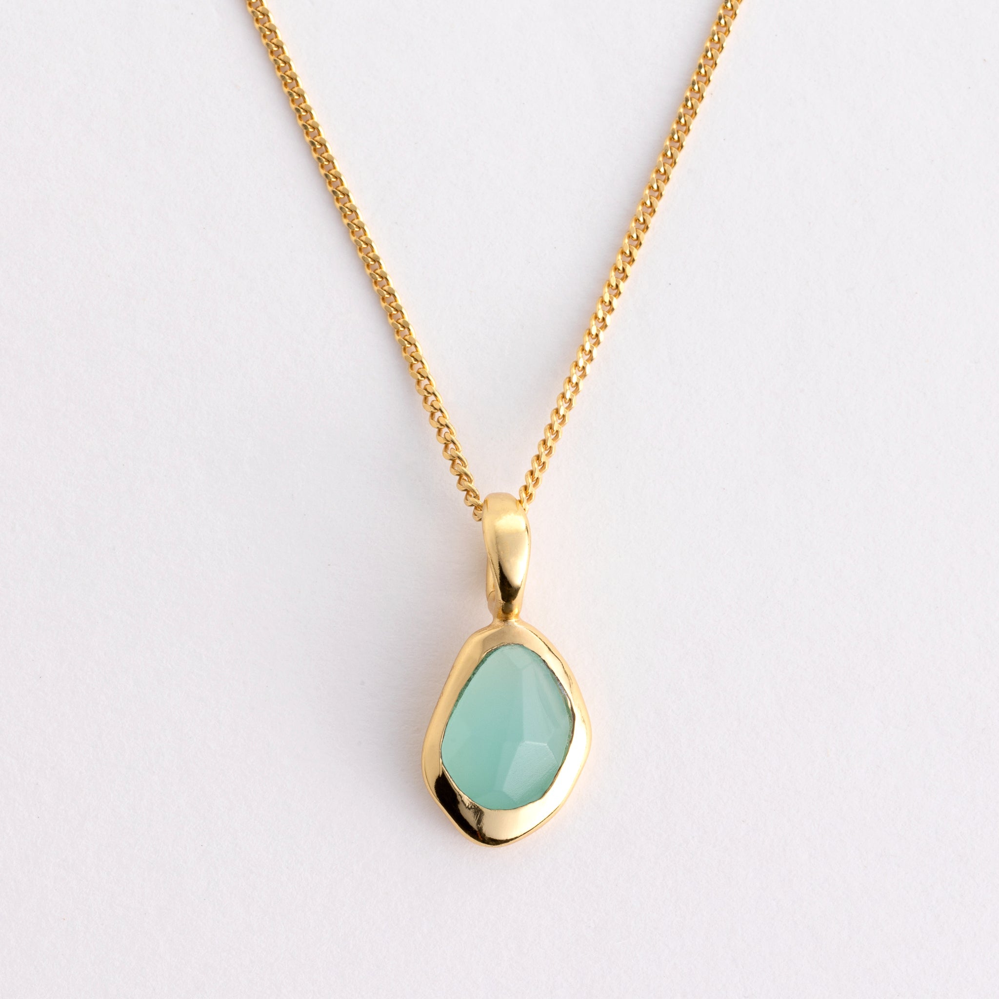 Pendant features a sparkling, handcut natural gemstone and is crafted from sterling silver or 18ct gold vermeil.