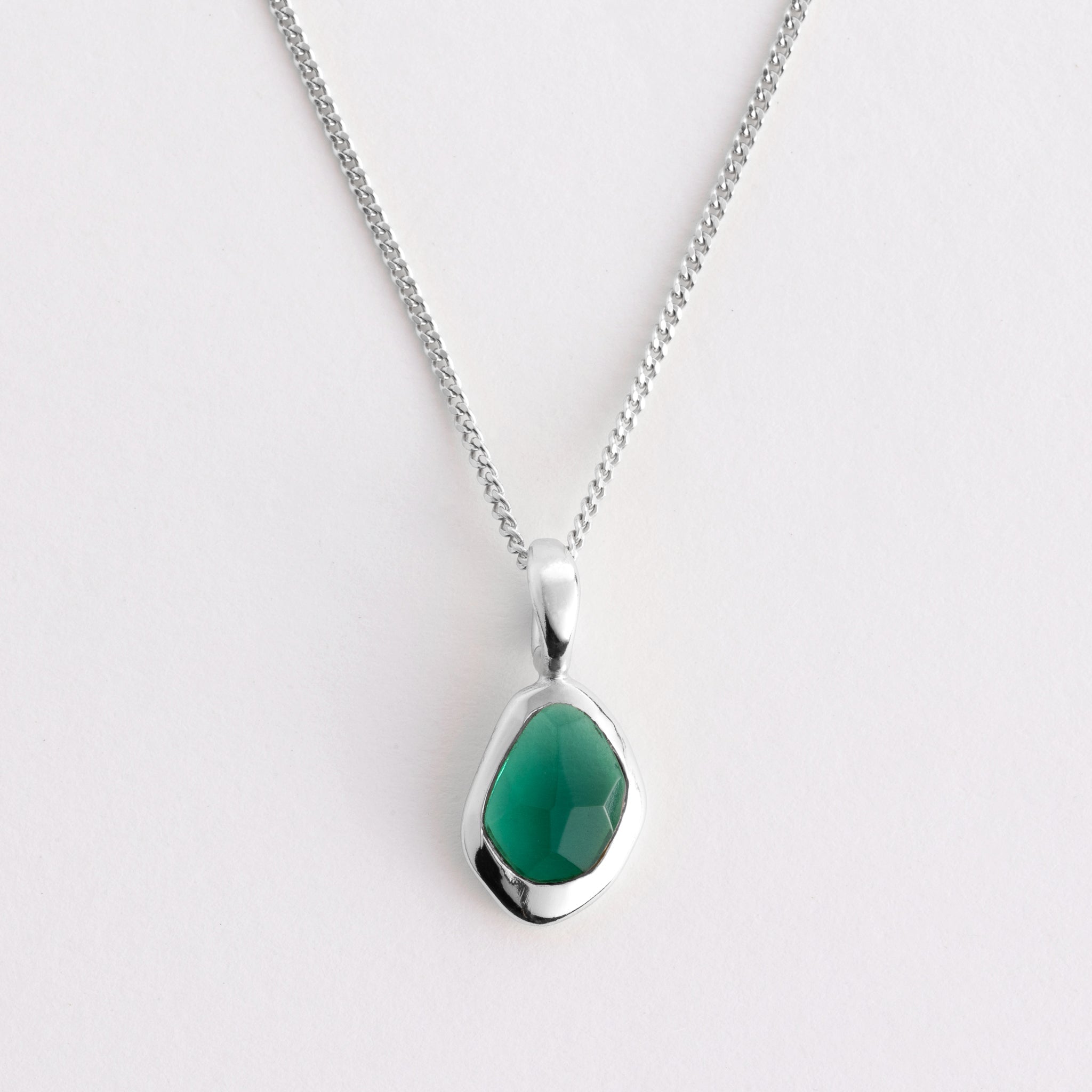 Pendant features a sparkling, handcut natural gemstone and is crafted from sterling silver or 18ct gold vermeil.