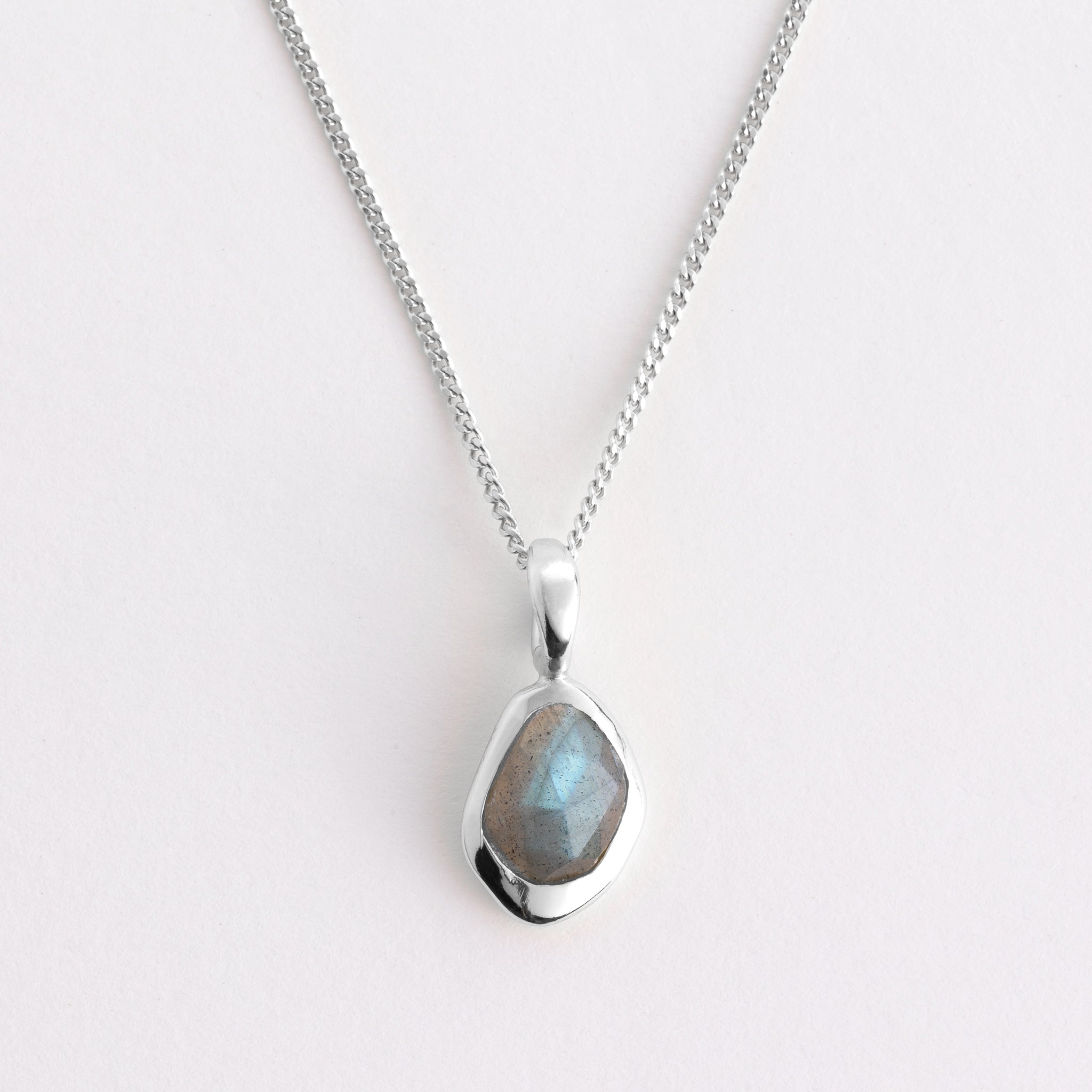 Pendant features a sparkling, handcut natural gemstone and is crafted from sterling silver or 18ct gold vermeil.