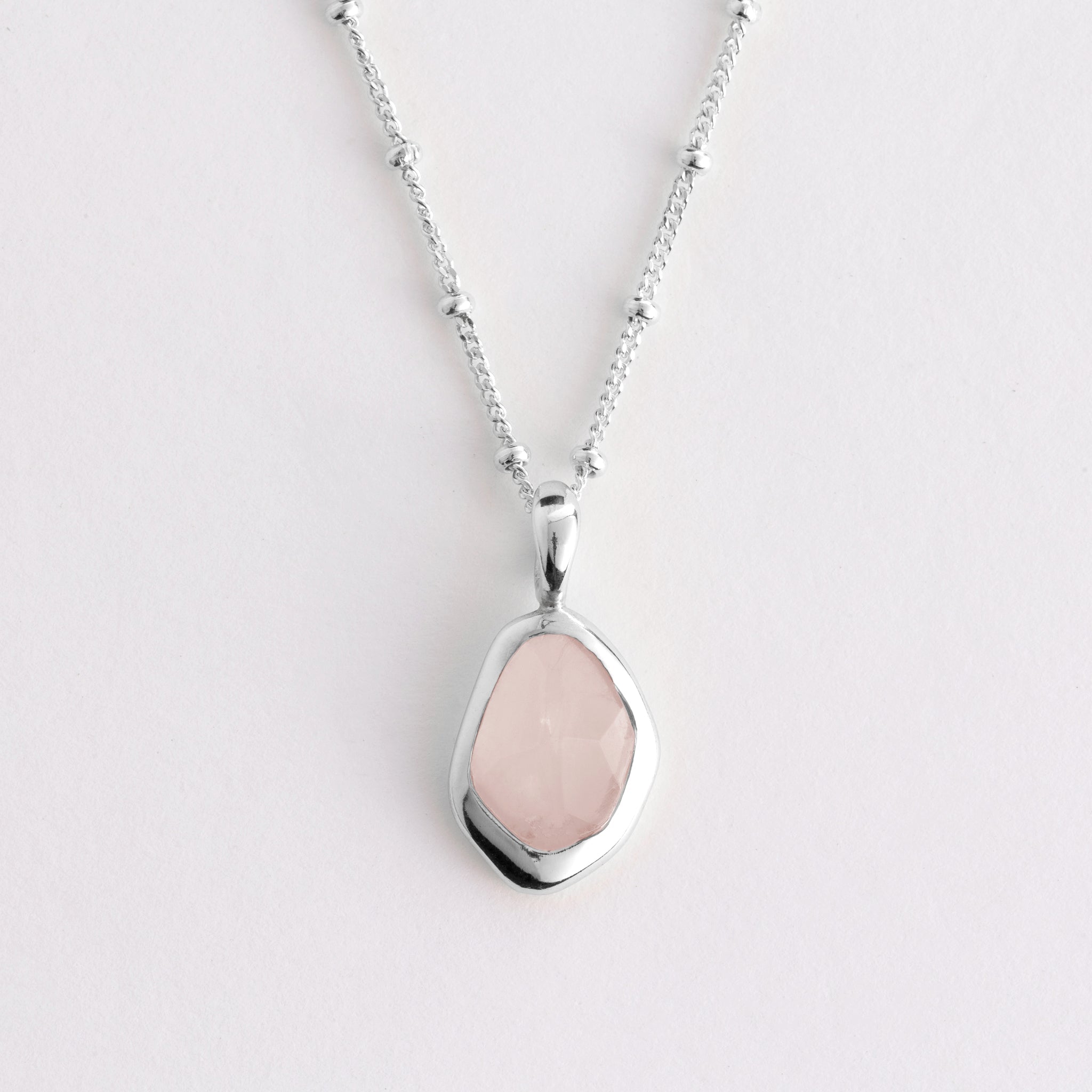 Pendant features a sparkling, handcut natural gemstone and is crafted from sterling silver or 18ct gold vermeil.